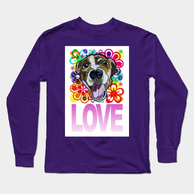 Pitt Bull Love Long Sleeve T-Shirt by dpenn